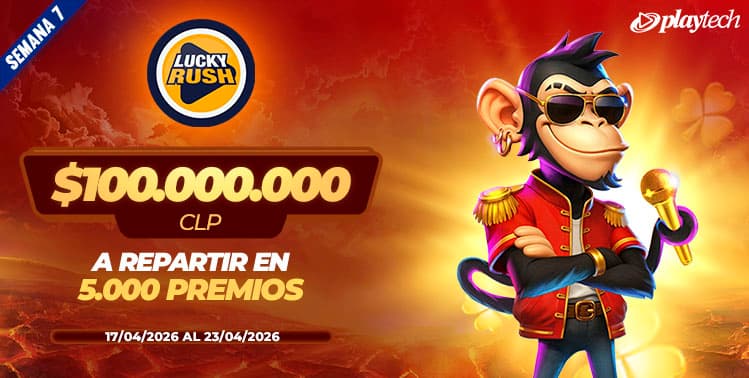Promoción Lucky Rush por Playtech