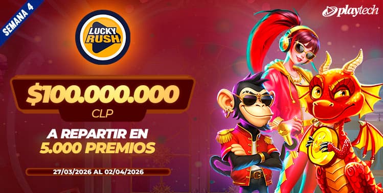 Promoción Lucky Rush por Playtech